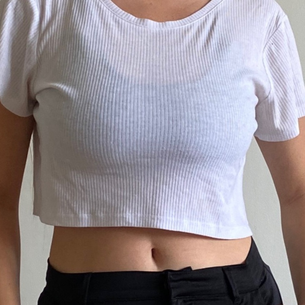 Ribbed crop top
